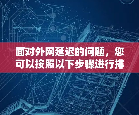 面对外网延迟的问题，您可以按照以下步骤进行排查和解决