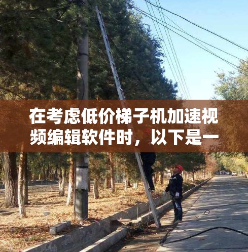在考虑低价梯子机加速视频编辑软件时，以下是一些关键点和建议