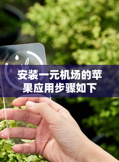 安装一元机场的苹果应用步骤如下