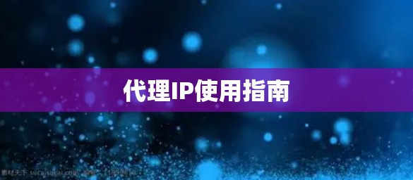 代理IP使用指南