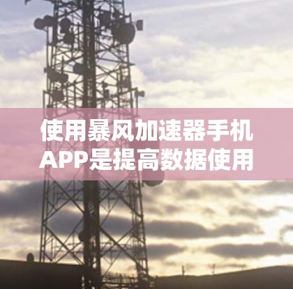 使用暴风加速器手机APP是提高数据使用效率的高效工具,但使用过程中需要注意以下几点 使用暴风加速器手机APP是提高数据使用效率的高效工具,但使用过程中需要注意以下几点