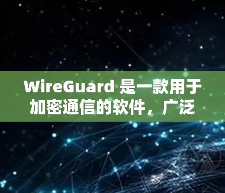 WireGuard 是一款用于加密通信的软件，广泛应用于网络和移动设备。以下是详细的使用指南