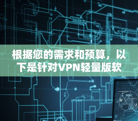根据您的需求和预算，以下是针对VPN轻量版软件的综合评估