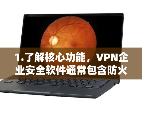 1.了解核心功能，VPN企业安全软件通常包含防火墙、加密技术、多因素认证、入侵检测系统、多设备隔离和用户服务提供商的合作等核心功能