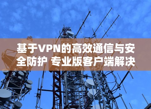 基于VPN的高效通信与安全防护 专业版客户端解决方案